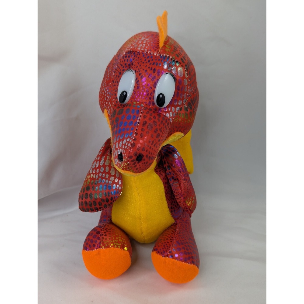 Asia Direct Baby Dragon Plush Red Orange 9 Inch 2014 Stuffed Animal Toy